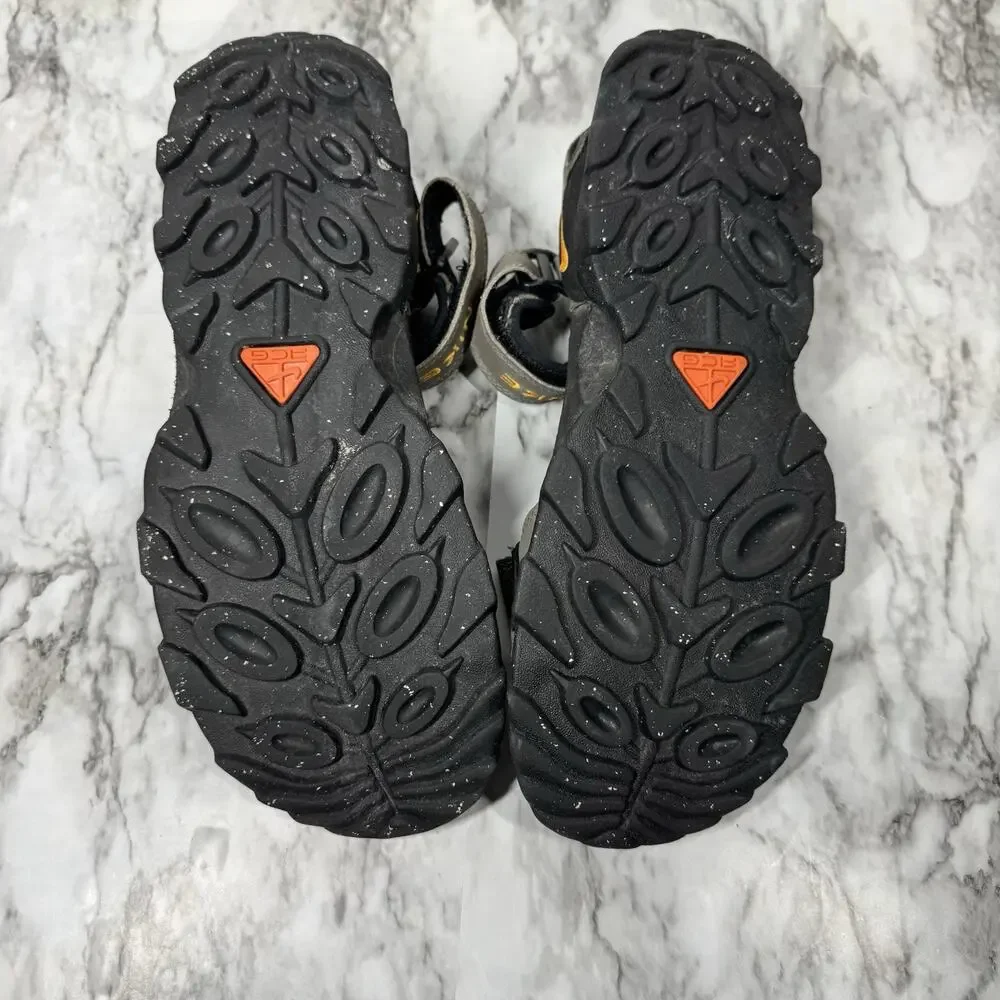 VTG Nike ACG Sandals Mens 10 Black Khaki Strap Sport Water Hike Trail Y2K - Picture 3 of 6